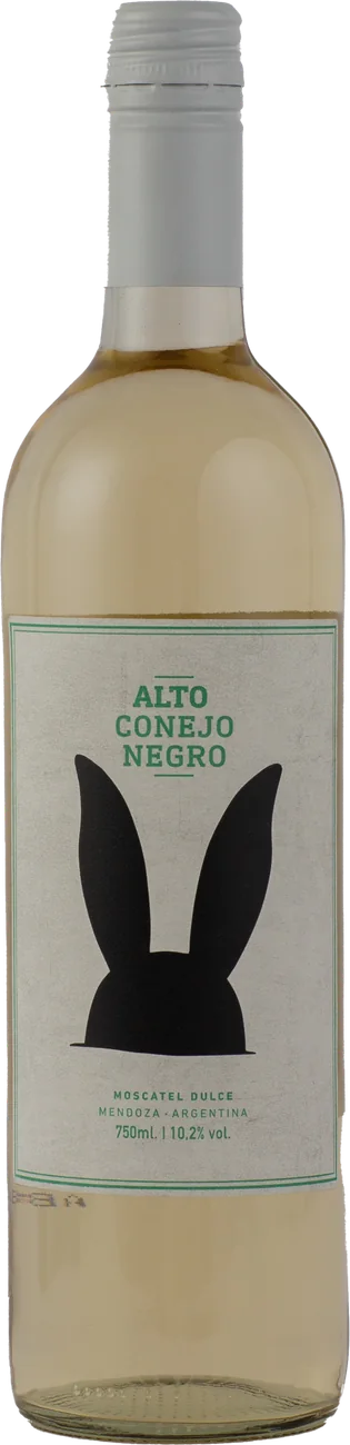 Botella de Alto Conejo Negro Moscatel Dulce