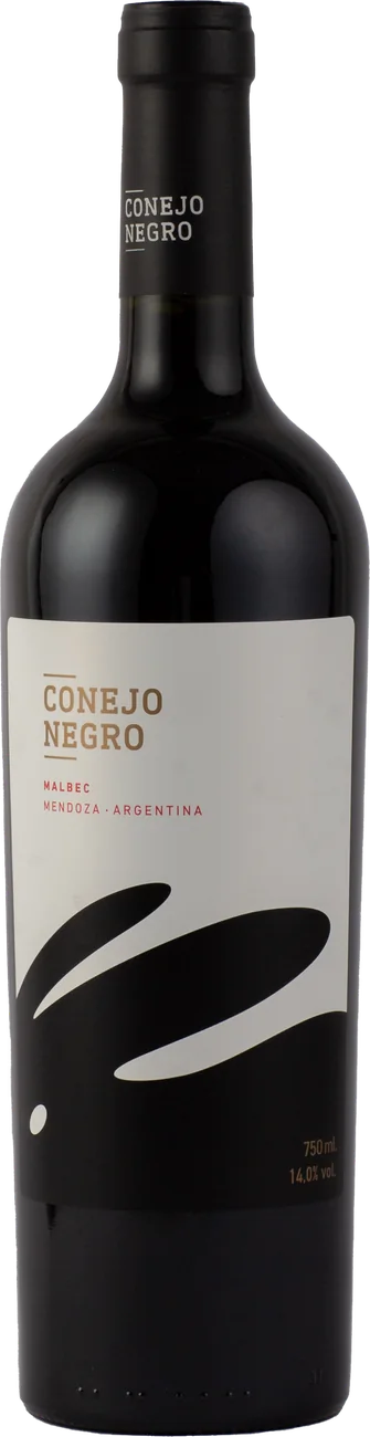 Botella de Conejo Negro Malbec